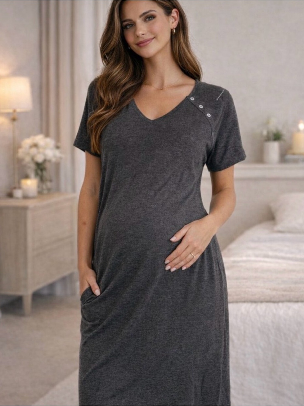 Friday Delivery, Maternity & Nursing Gown